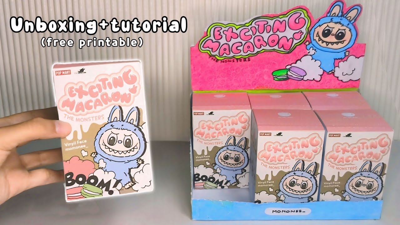  Paper Diy DIY LABUBU BLIND BOX Unboxing Tutorial Free Printable YouTube