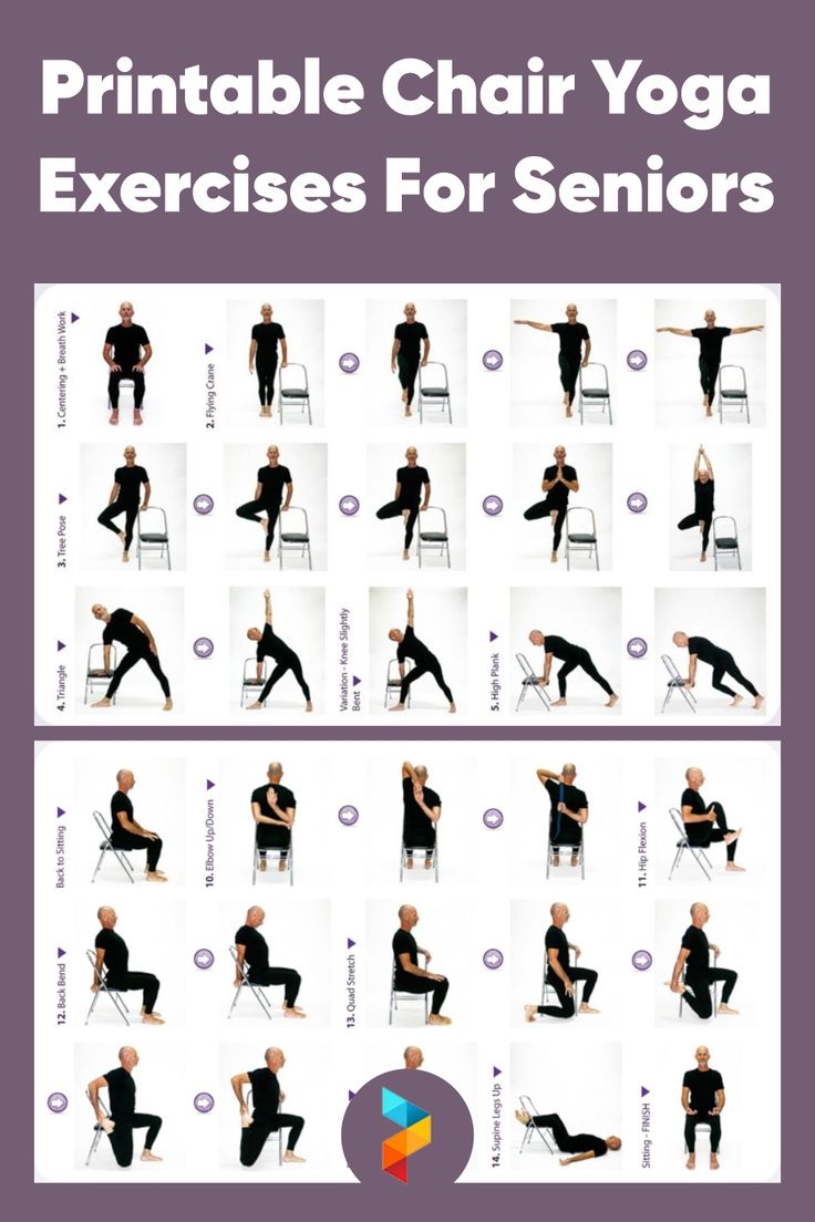 Printable Chair Yoga Exercises For Seniors