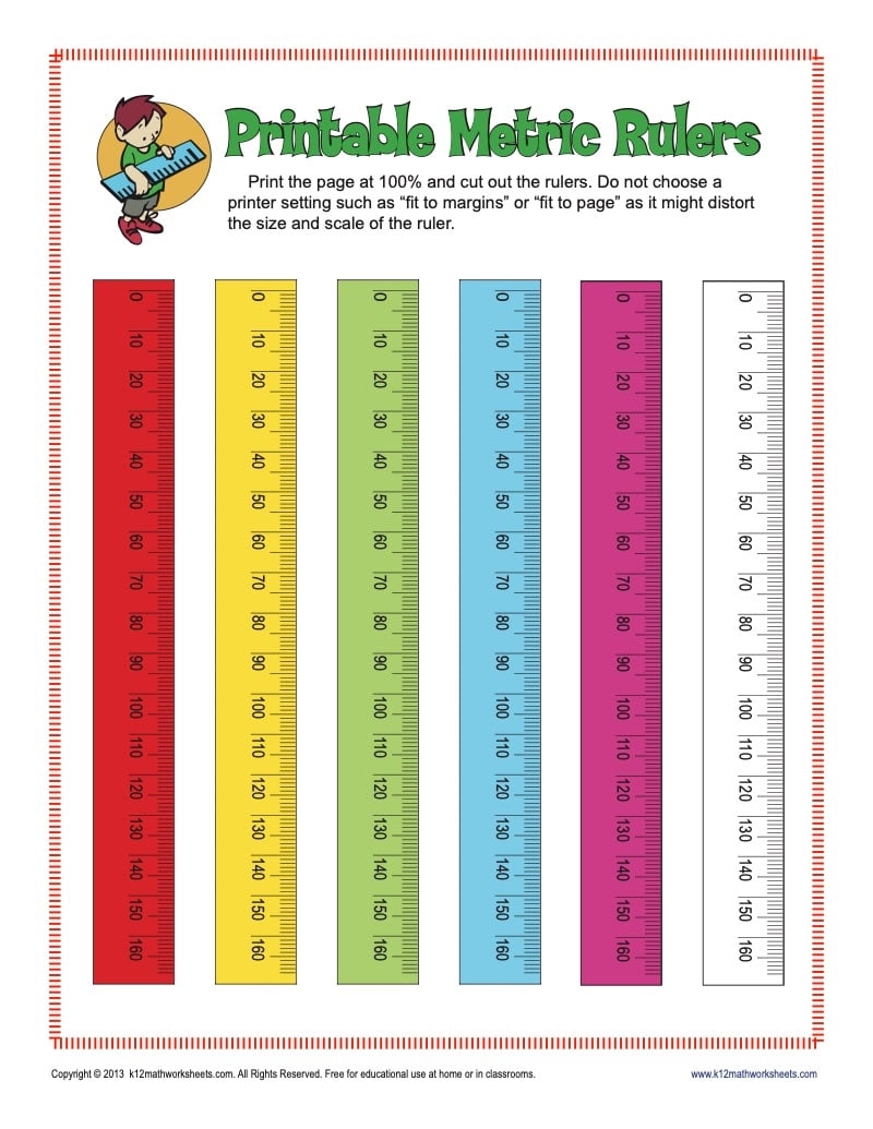 printable ruler in millimeters