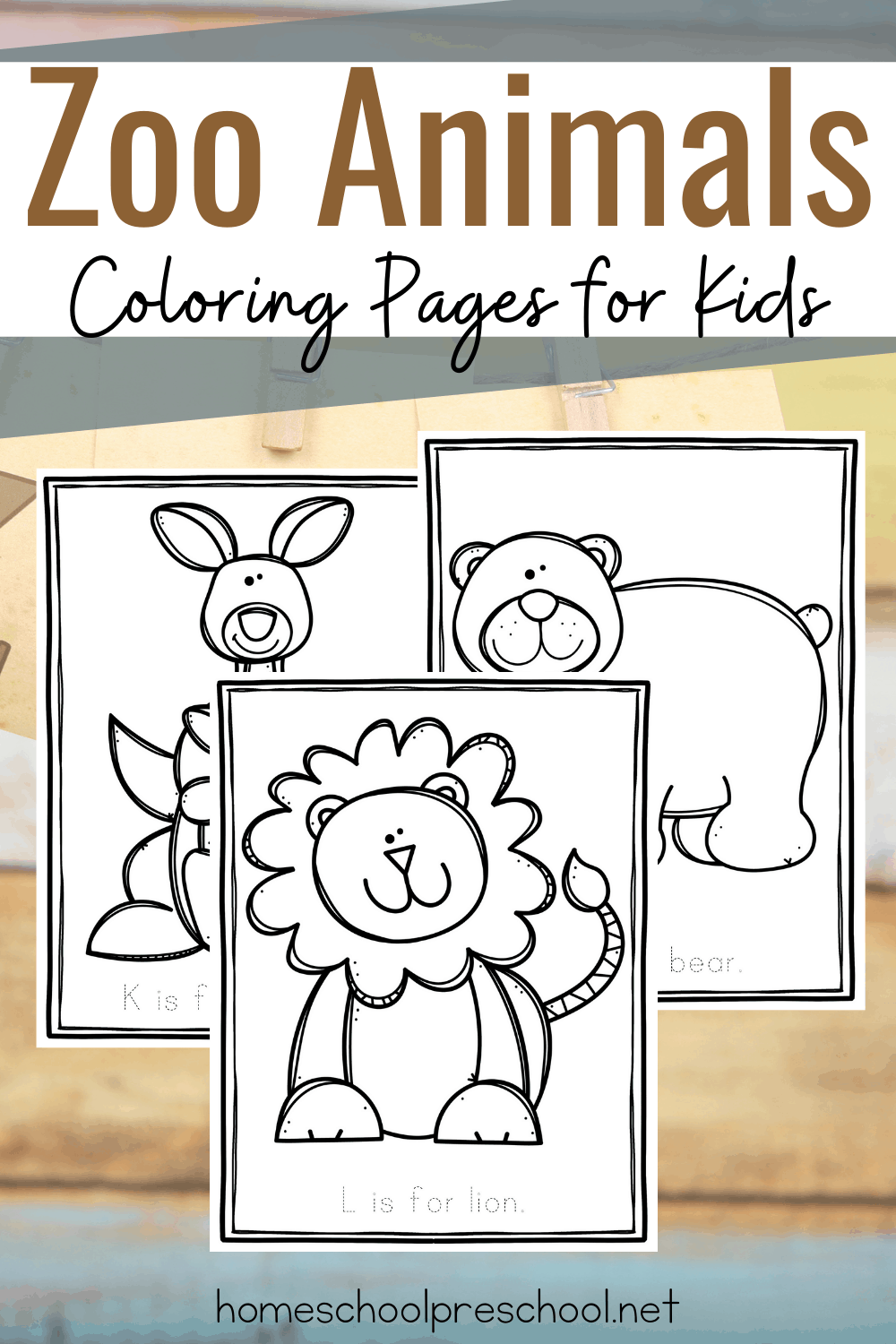 Zoo Animals Coloring Pages