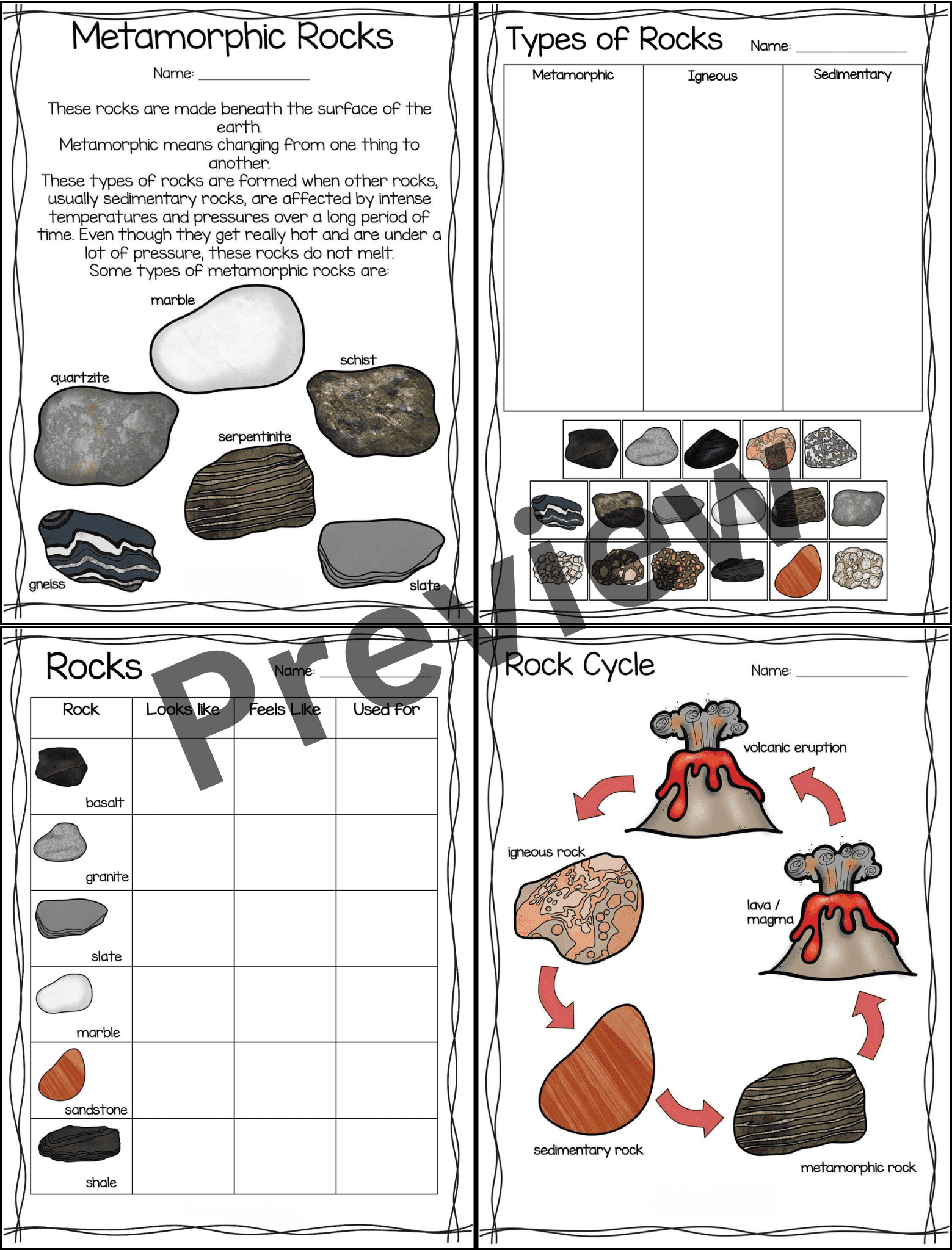 geotour worksheet f sedimentary rocks