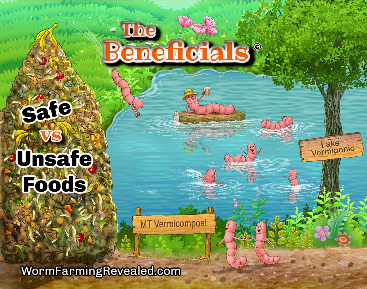 printable worm farm food chart