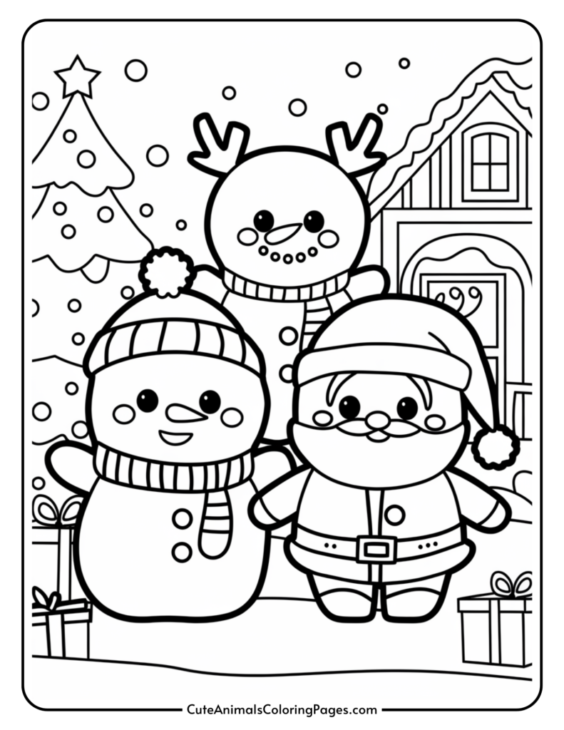 Squishmallow Christmas Coloring Pages 7 Free PDF Pages Cute Animals Coloring Pages
