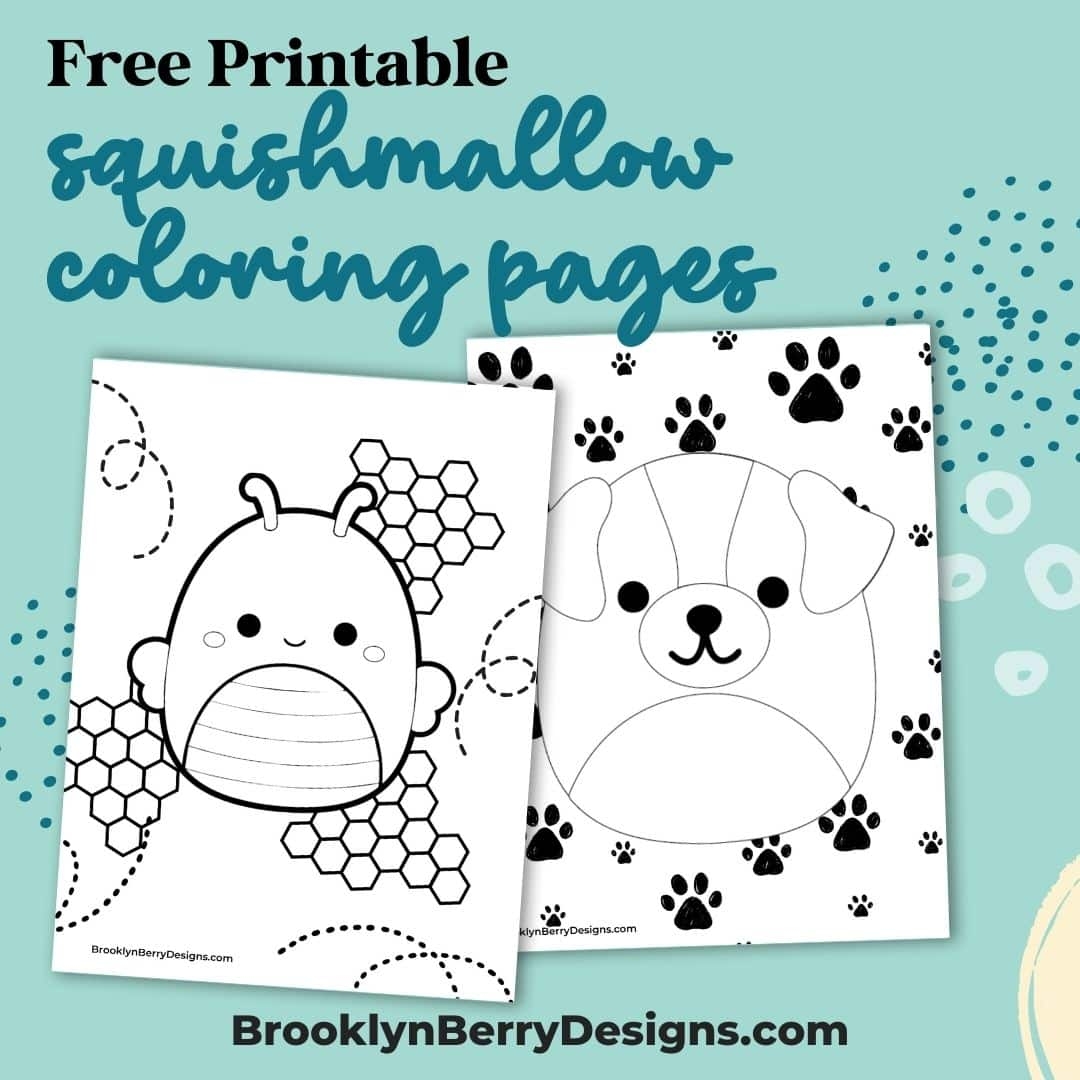 free printable squishy coloring pages