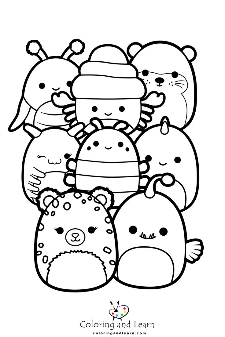 Squishmallow Coloring Pages For Kids Turkau 251