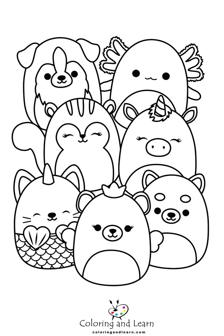 Squishmallows Coloring Pages 2023 Coloring And Learn F21 Coloringpageadulte