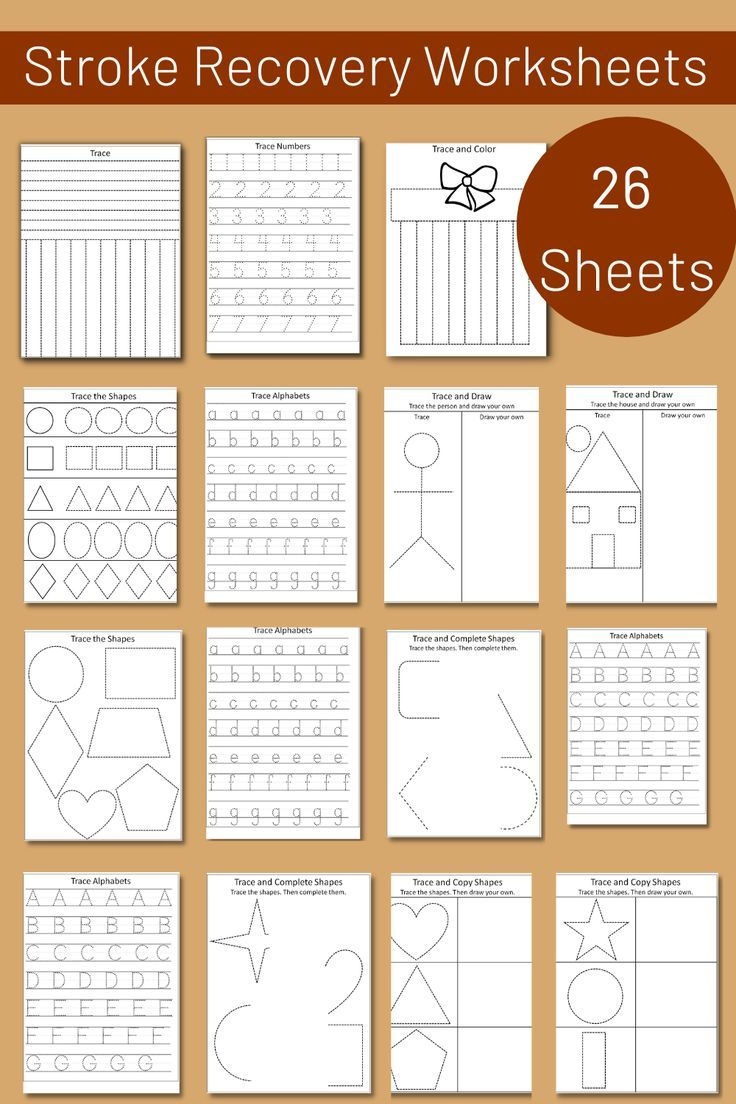 Stroke Recovery Worksheets
