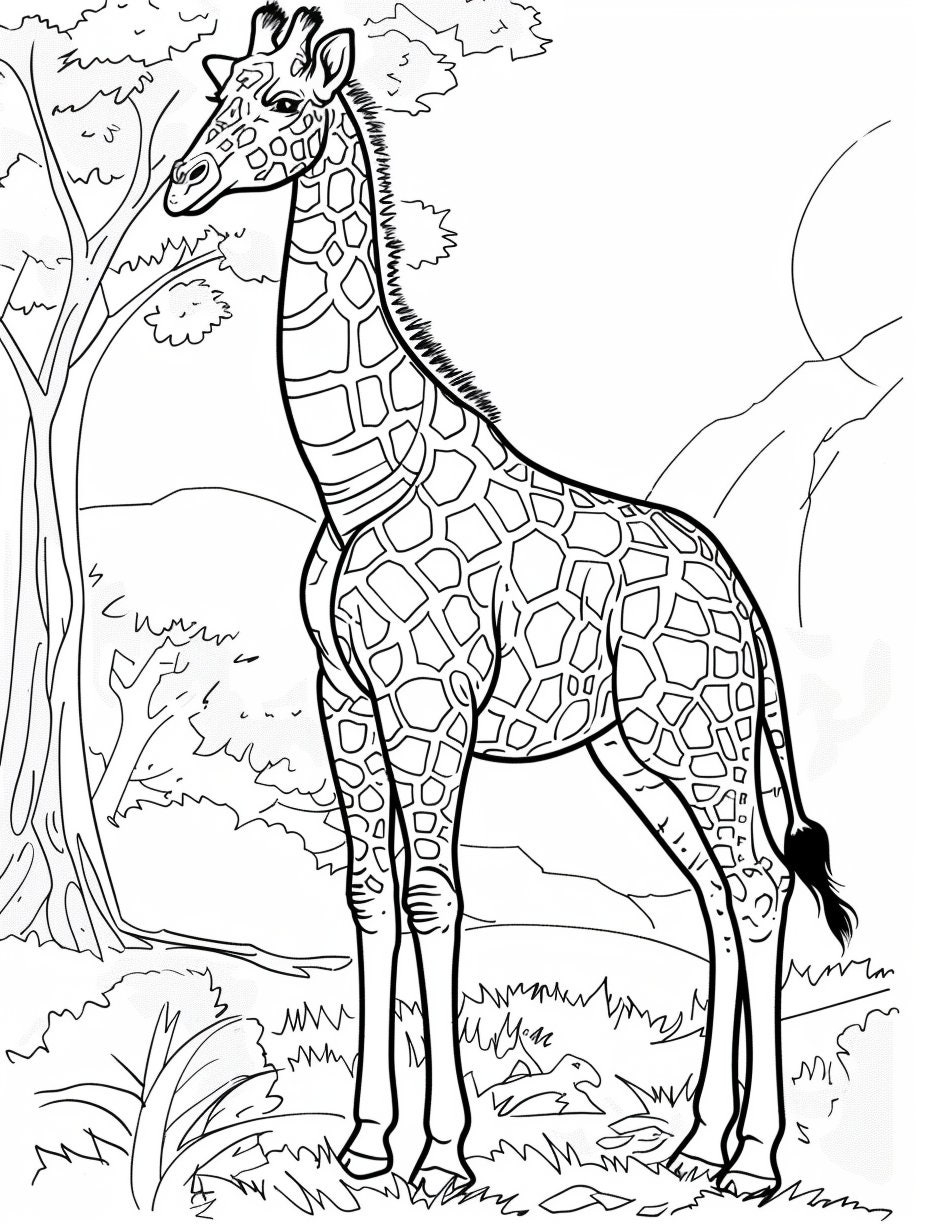 Take A Coloring Safari Nearly 300 Printable Zoo Animal Coloring Pages Digital Download Etsy