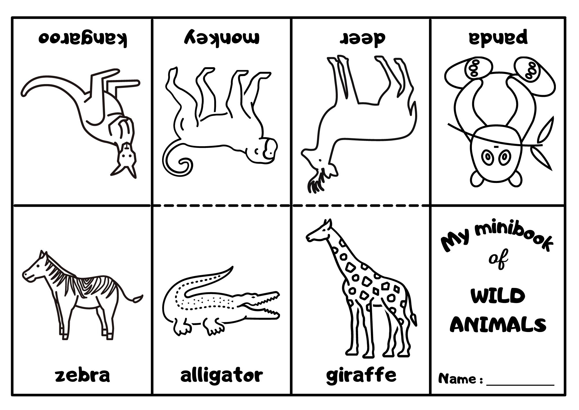 Wild Animal Coloring Sheets Printable