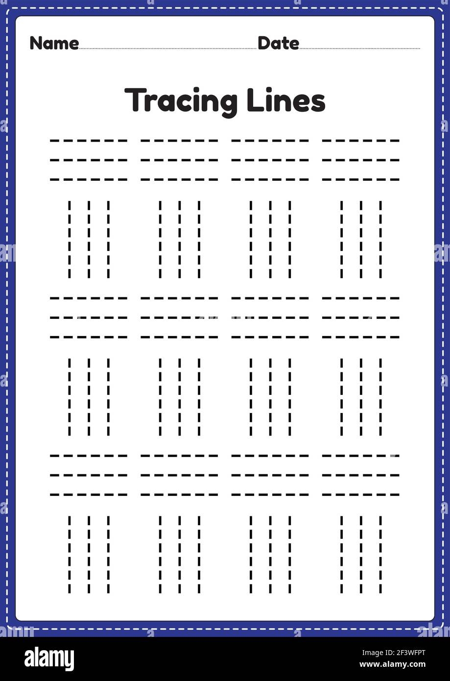 tracing lines worksheets
