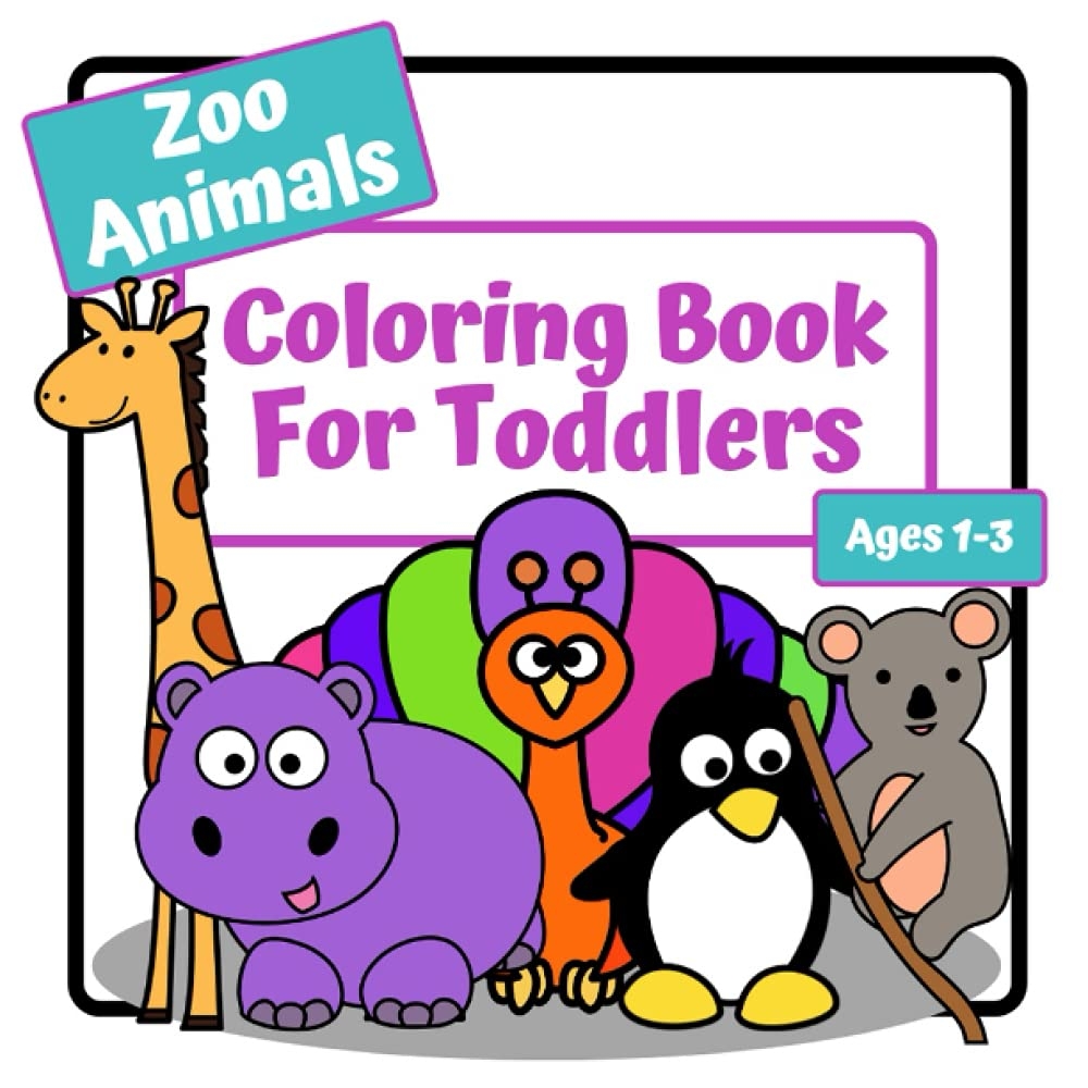 Zoo Animals Coloring Book