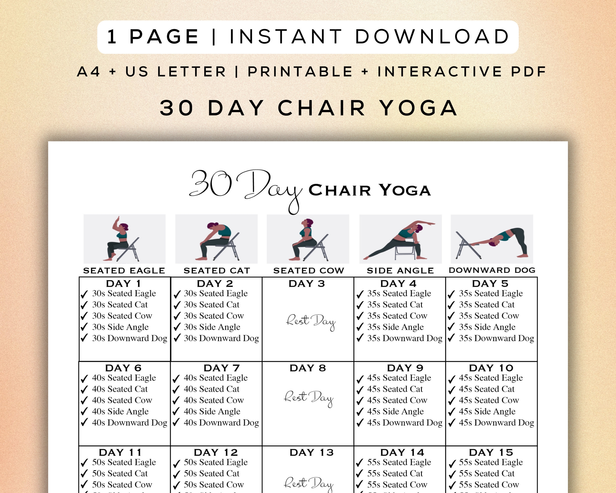 free printable chair yoga exercises free printable chair yoga exercises
