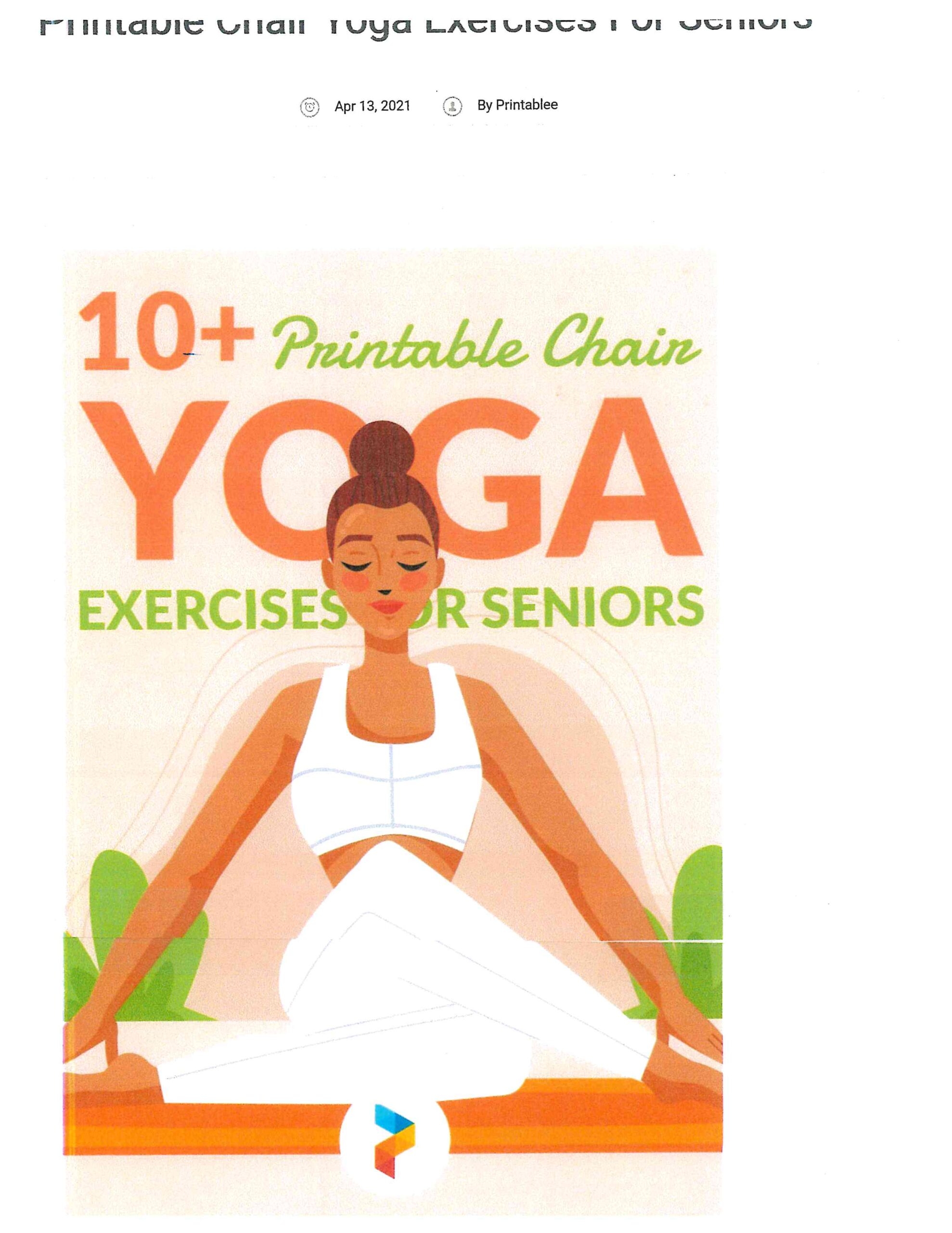 free printable chair yoga for seniors
