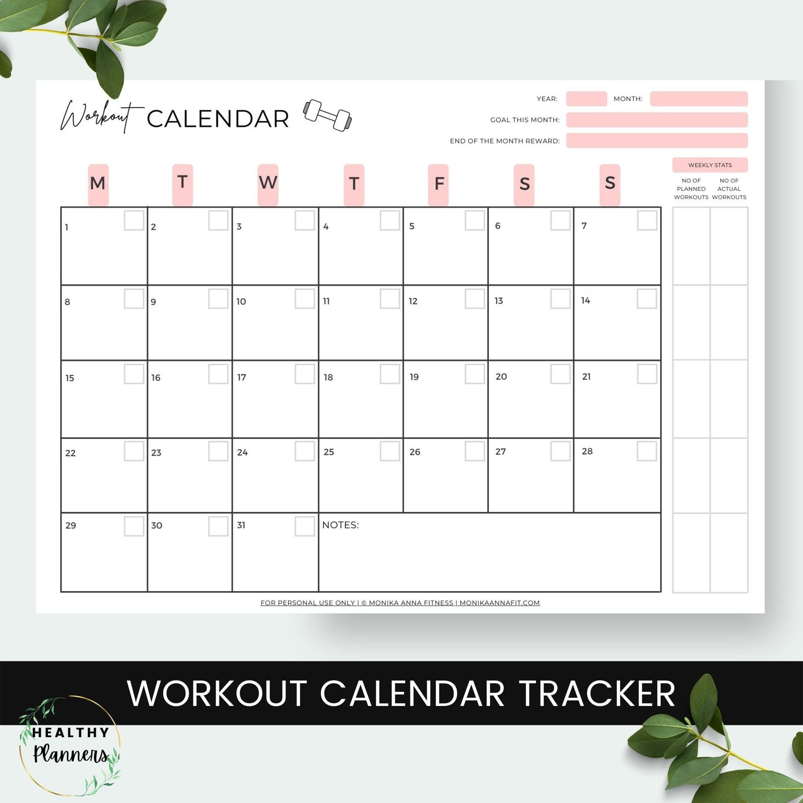 10 Printable Workout Calendars To Help You Crush Your Goals PS Fitness 10 Printable Workout Calendars To Help You Crush Your Goals PS Fitness