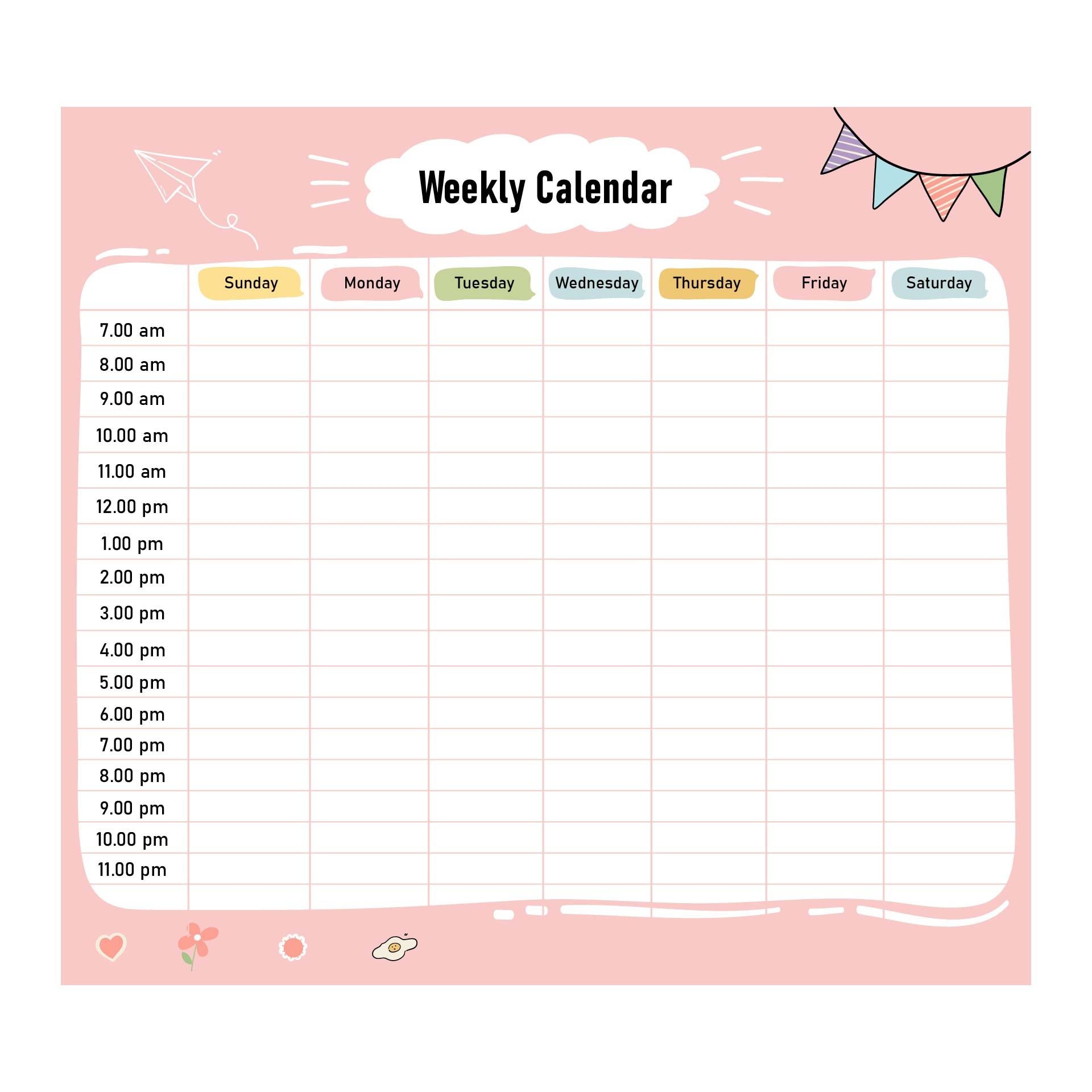 13 Best Printable Weekly Calendar With Time Slots PDF 13 Best Printable Weekly Calendar With Time Slots PDF