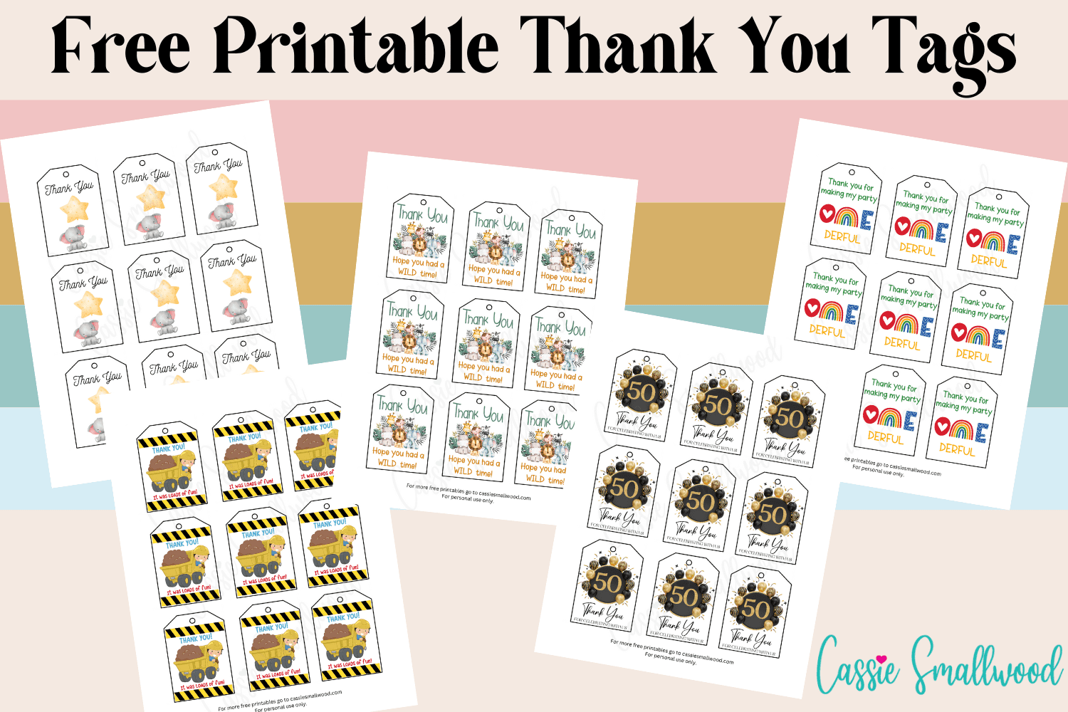 15 Insanely Cute Thank You Tags Free Printable Cassie Smallwood 15 Insanely Cute Thank You Tags Free Printable Cassie Smallwood