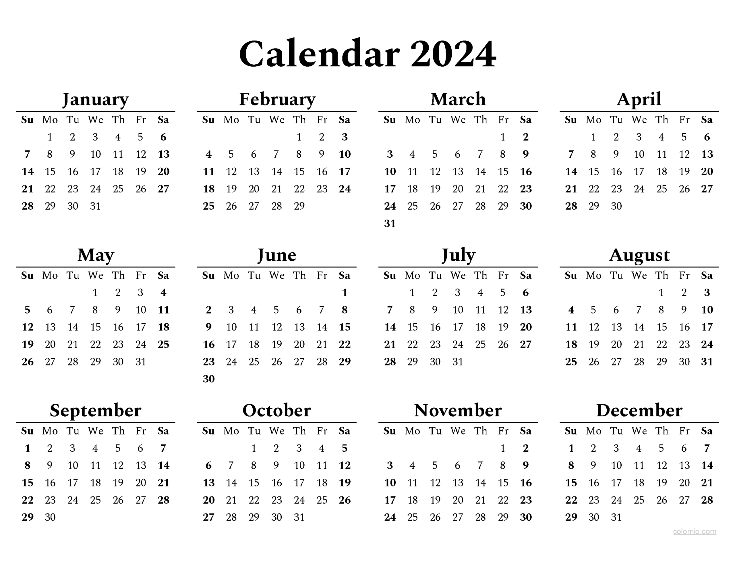 2024 Calendar Monthly Calendars With Calendar Maker PDF Excel And Image File Free Download And Printable 2024 Calendar Monthly Calendars With Calendar Maker PDF Excel And Image File Free Download And Printable