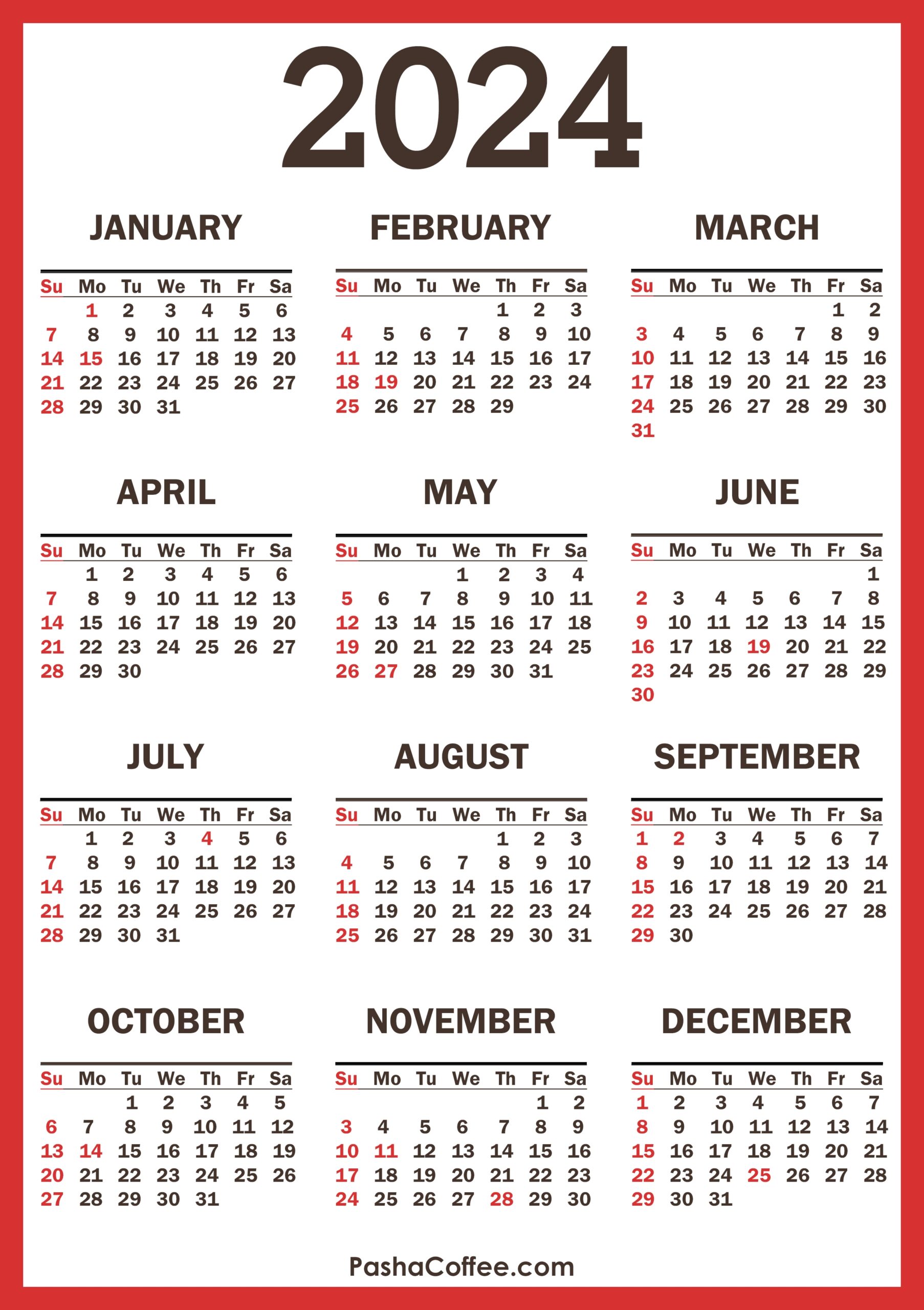 2024 Calendar With Holidays Printable Free Vertical PashaCoffee 2024 Calendar With Holidays Printable Free Vertical PashaCoffee