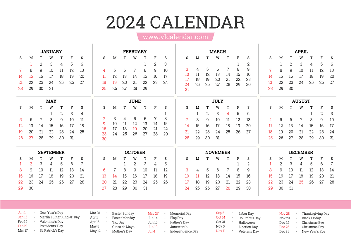 printable calendar for 2024