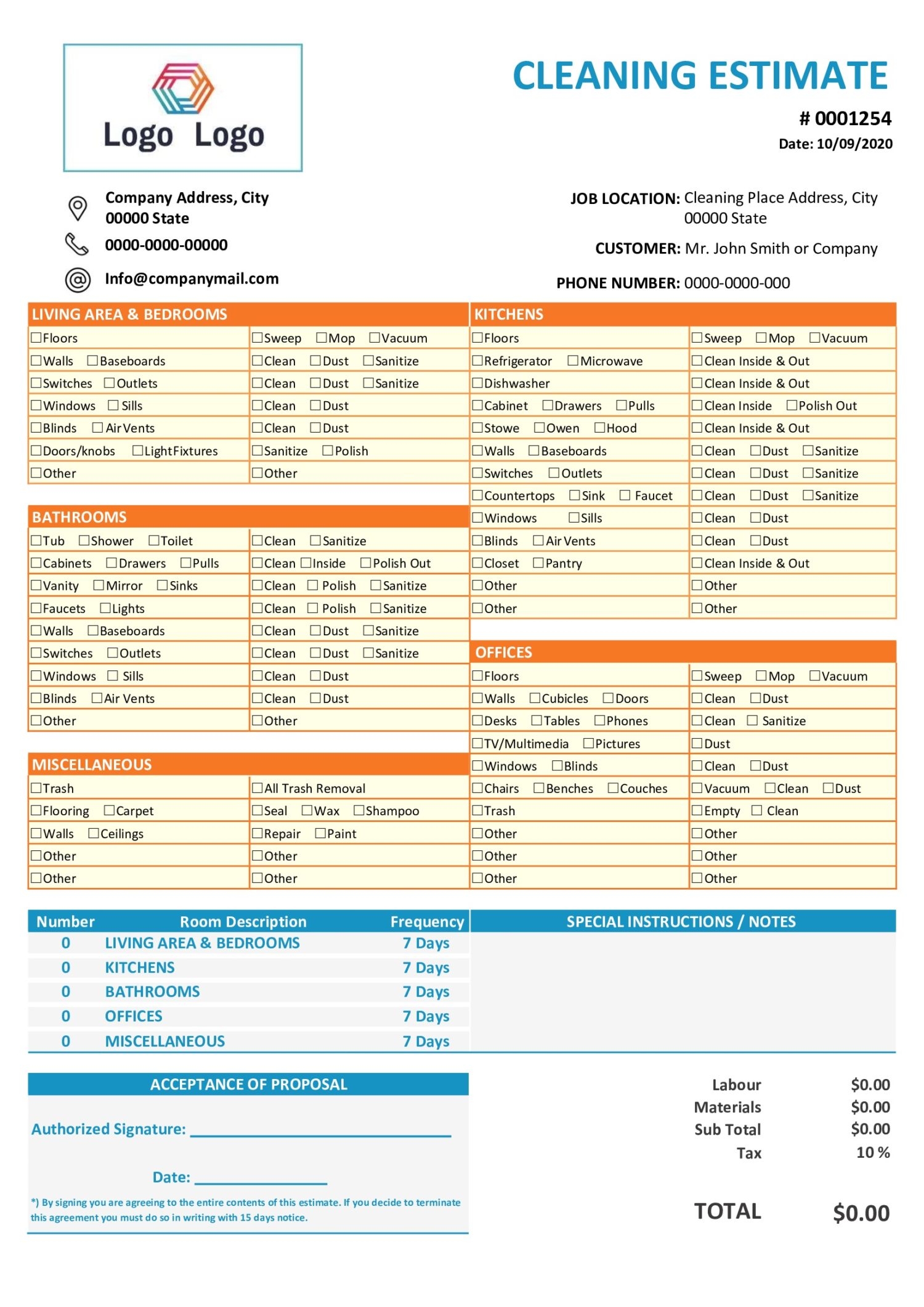 28 Free Estimate Template Forms Construction Repair Cleaning 28 Free Estimate Template Forms Construction Repair Cleaning