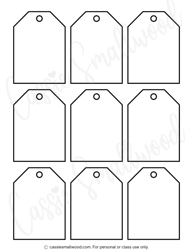 400 CUTEST Printable Christmas Tags Free PDF Cassie Smallwood