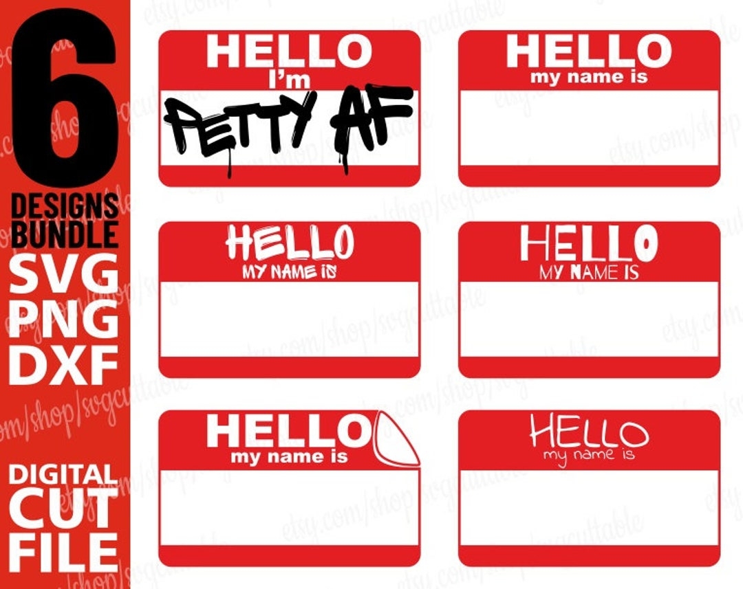 hello my name is tags printable
