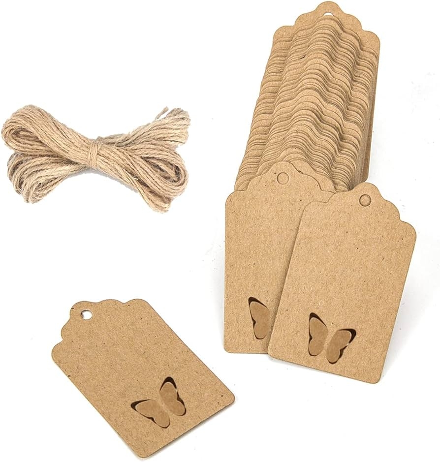 Amazon 100Pcs Kraft Paper Tags Butterfly Party Favor Printable Gift Tags With String Blank Gift Bags Tags Price Tags For Christmas Wedding Party Favor Gifts Decoration Brown Health Household Amazon 100Pcs Kraft Paper Tags Butterfly Party Favor Printable Gift Tags With String Blank Gift Bags Tags Price Tags For Christmas Wedding Party Favor Gifts Decoration Brown Health Household