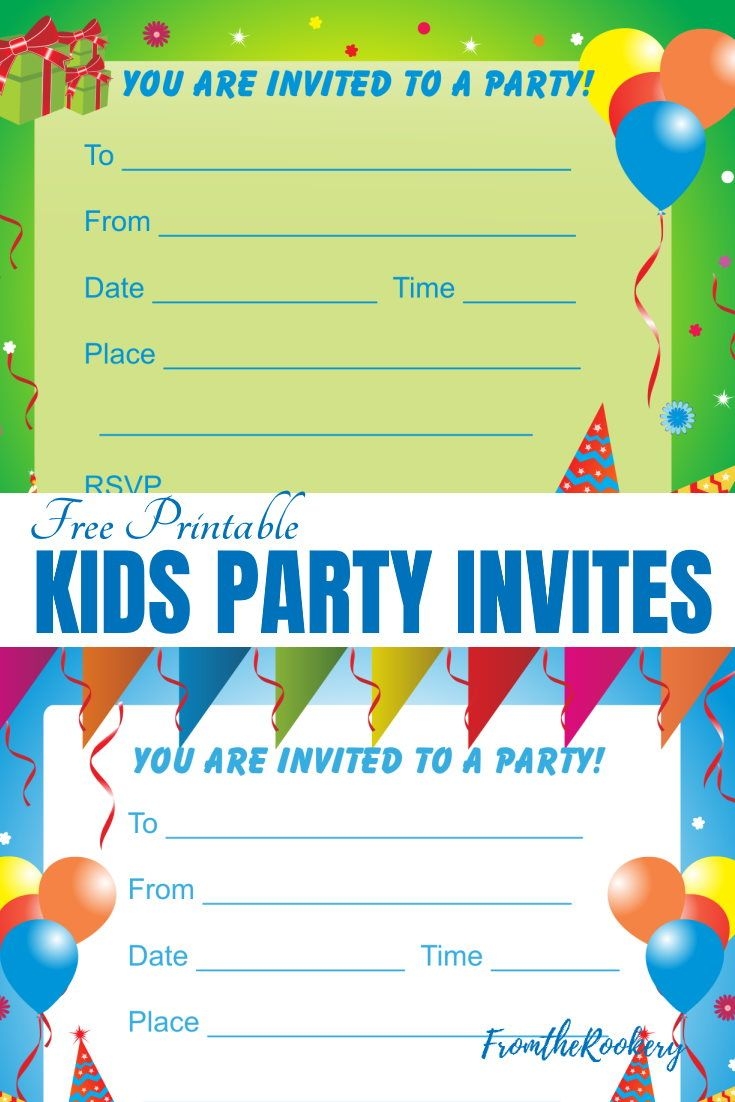 Birthday Party Invitations For Kids Birthday Party Invitations For Kids