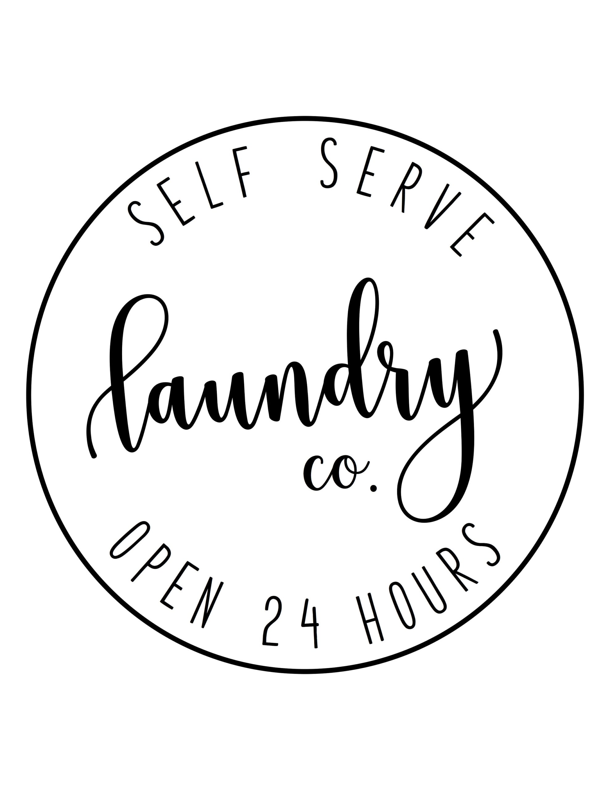 Buy Laundry Room Printable Laundry Room Sign Decor Laundry Co Self Serve Open 24 Hours Farmhouse Printable Wall Art Online In India Etsy