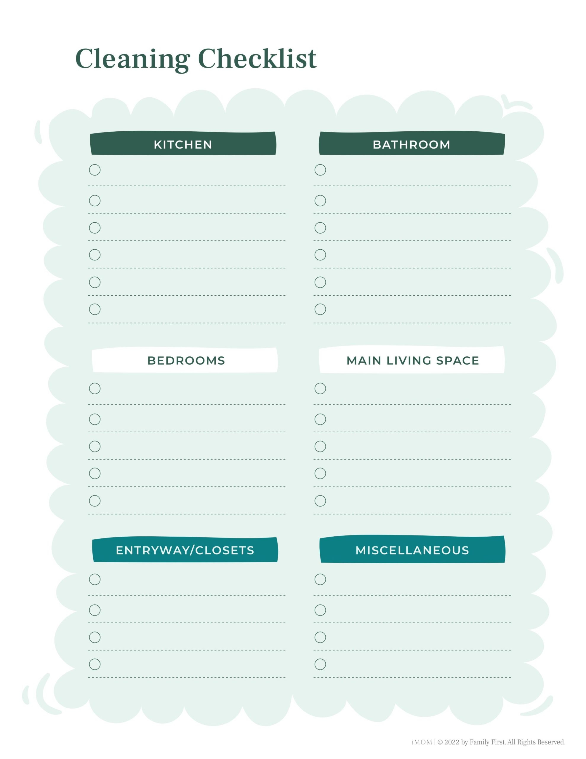 free editable printable chore charts for adults