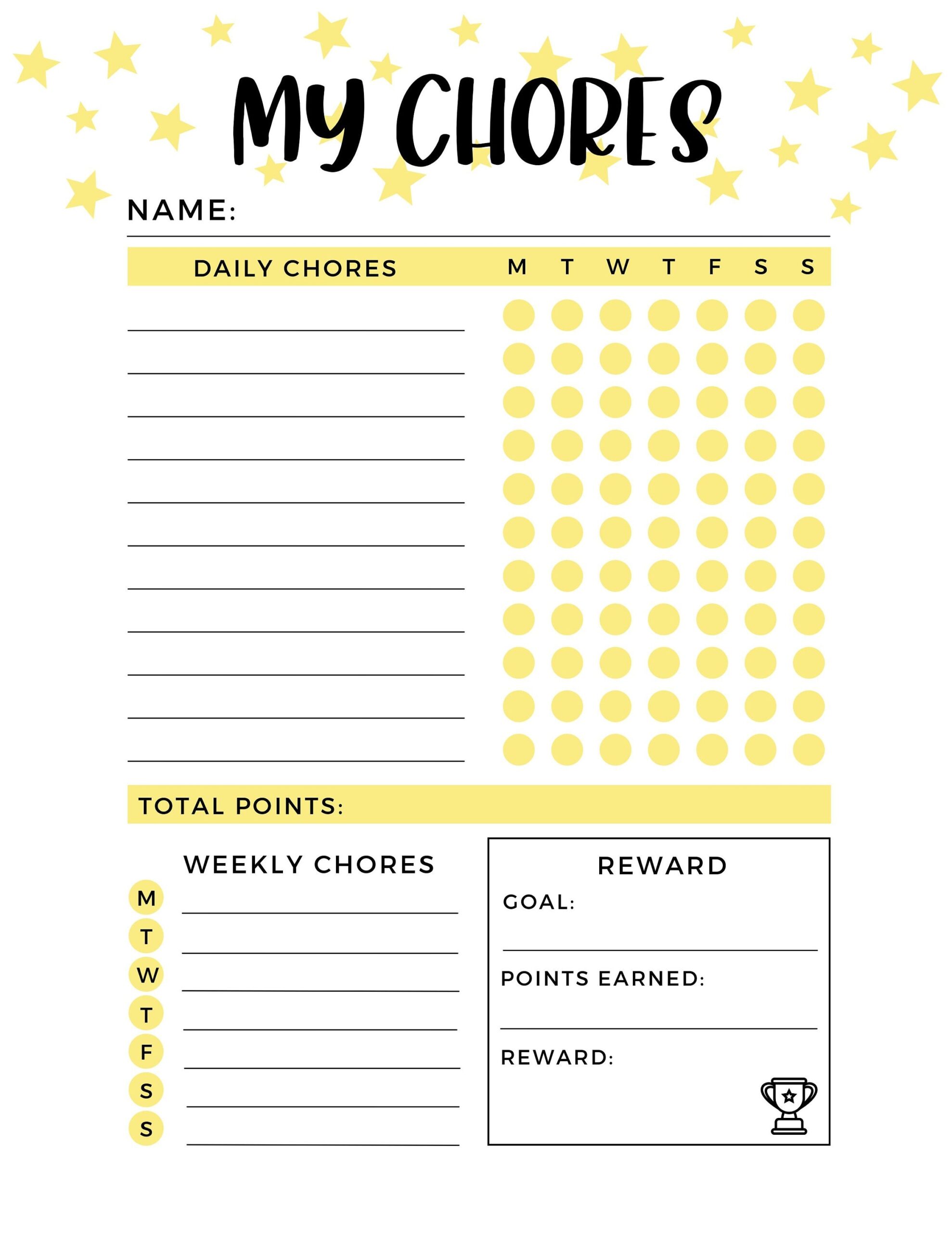 Chore Charts For Kids Chore Chart Printable Reward Chart Printable Reward Chart For Kids Kids Chore Chart Printable Chore Chart Etsy Israel