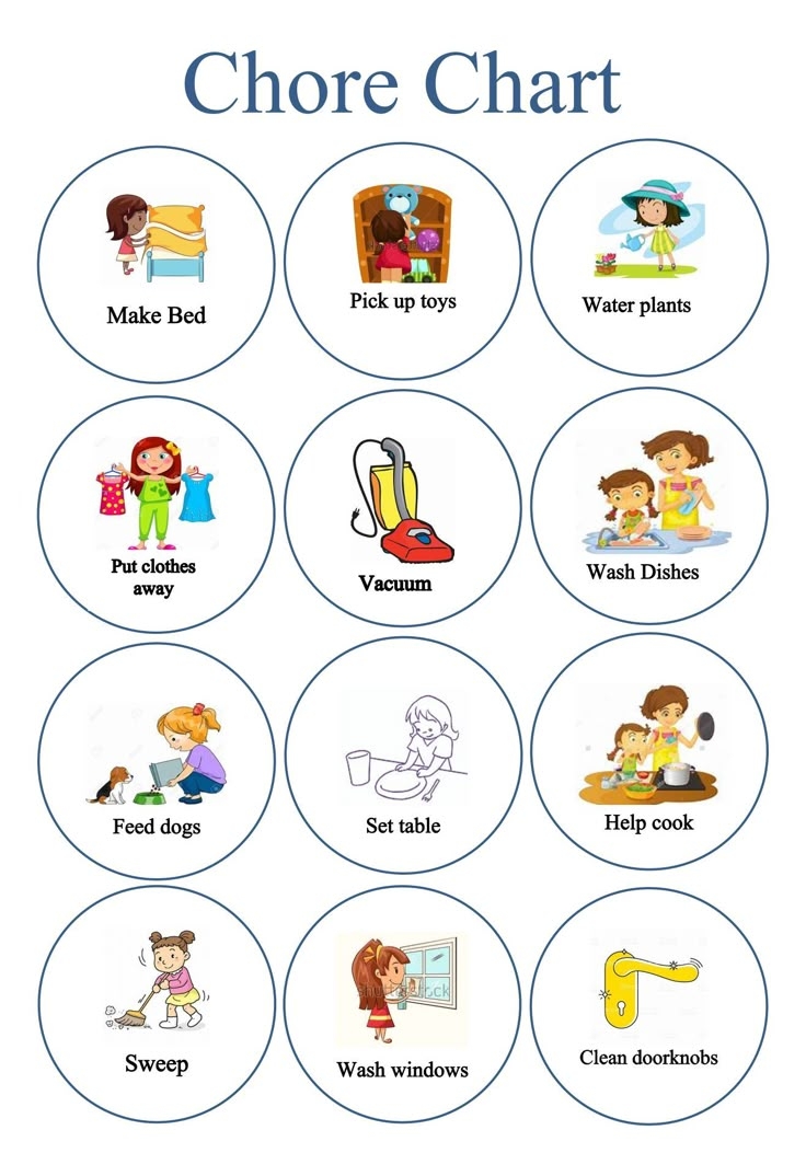 Chore Clip Art 10 Free PDF Printables Printablee