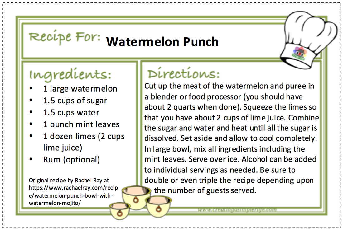 printable recipe cards with recipes