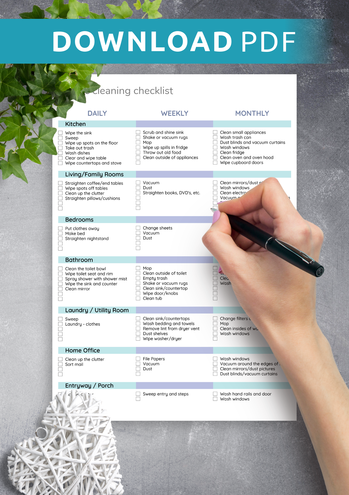 free printable house cleaning checklist pdf free printable house cleaning checklist pdf