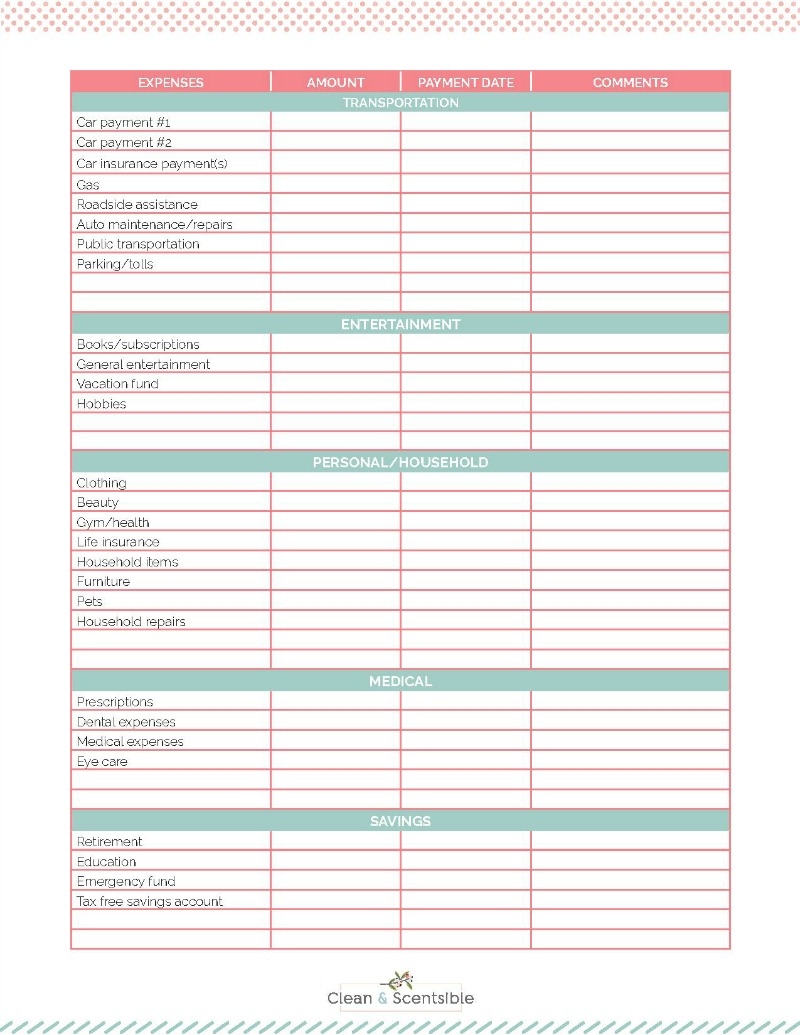 free printable budget planner pdf free printable budget planner pdf