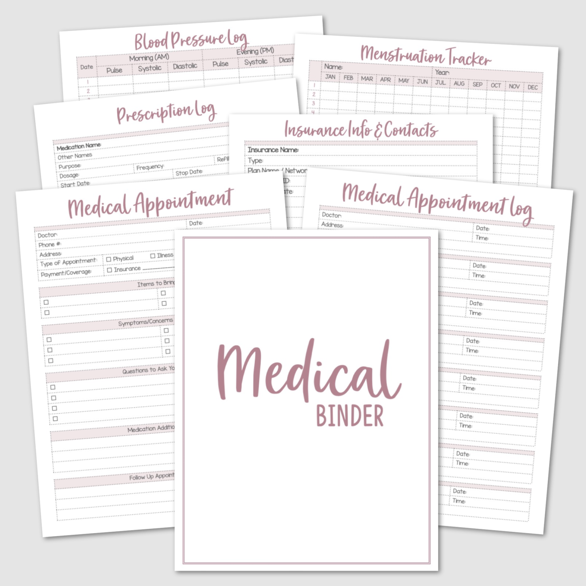 Family Medical Binder Editable PDF Krafty Planner Family Medical Binder Editable PDF Krafty Planner