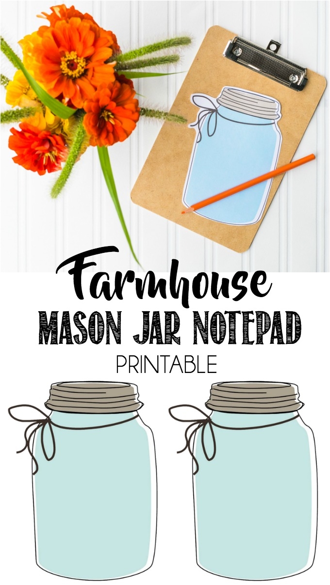 free printable mason jars