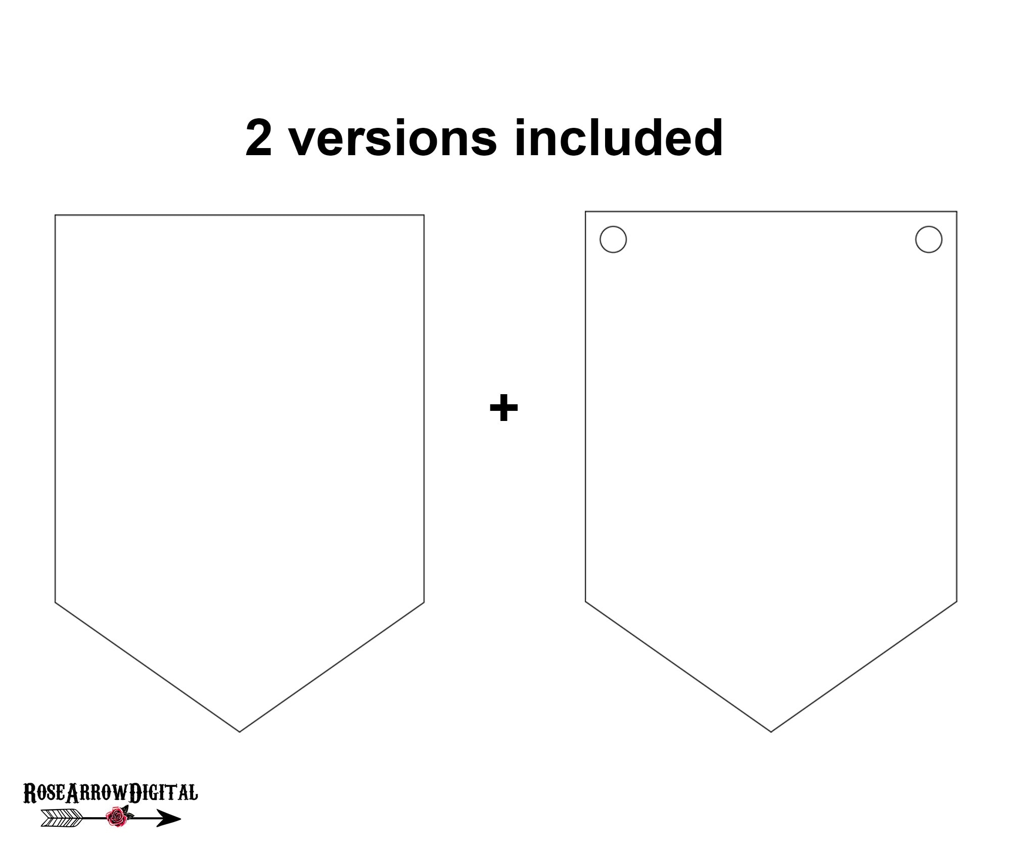 printable flag banner template