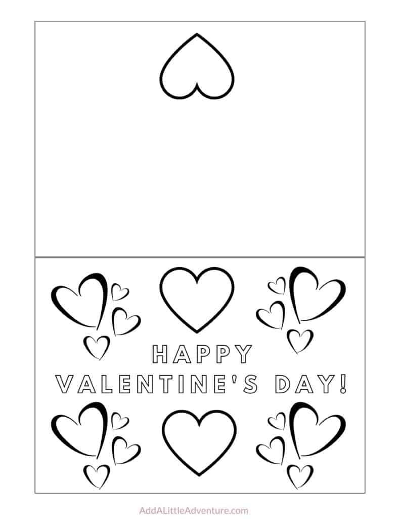 black and white free printable valentines day cards printable