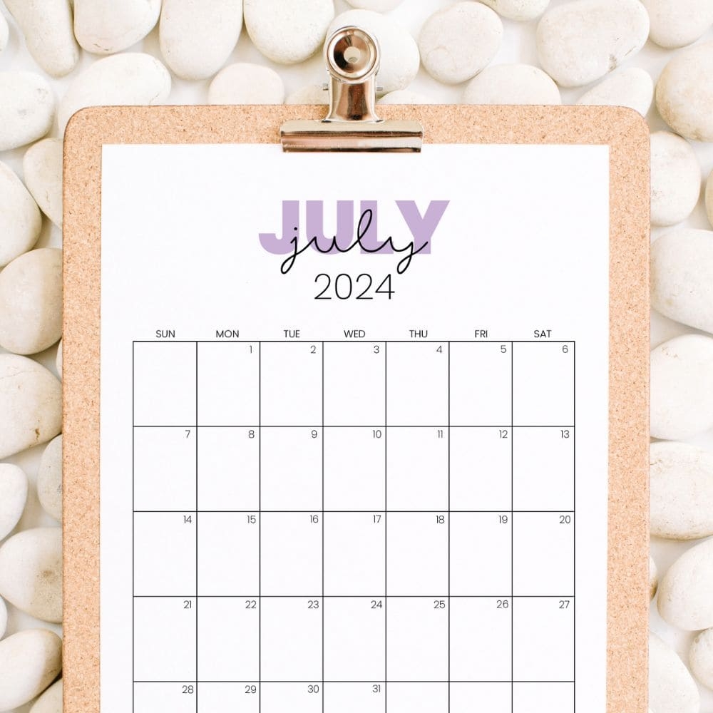 printable calendar 2024 free