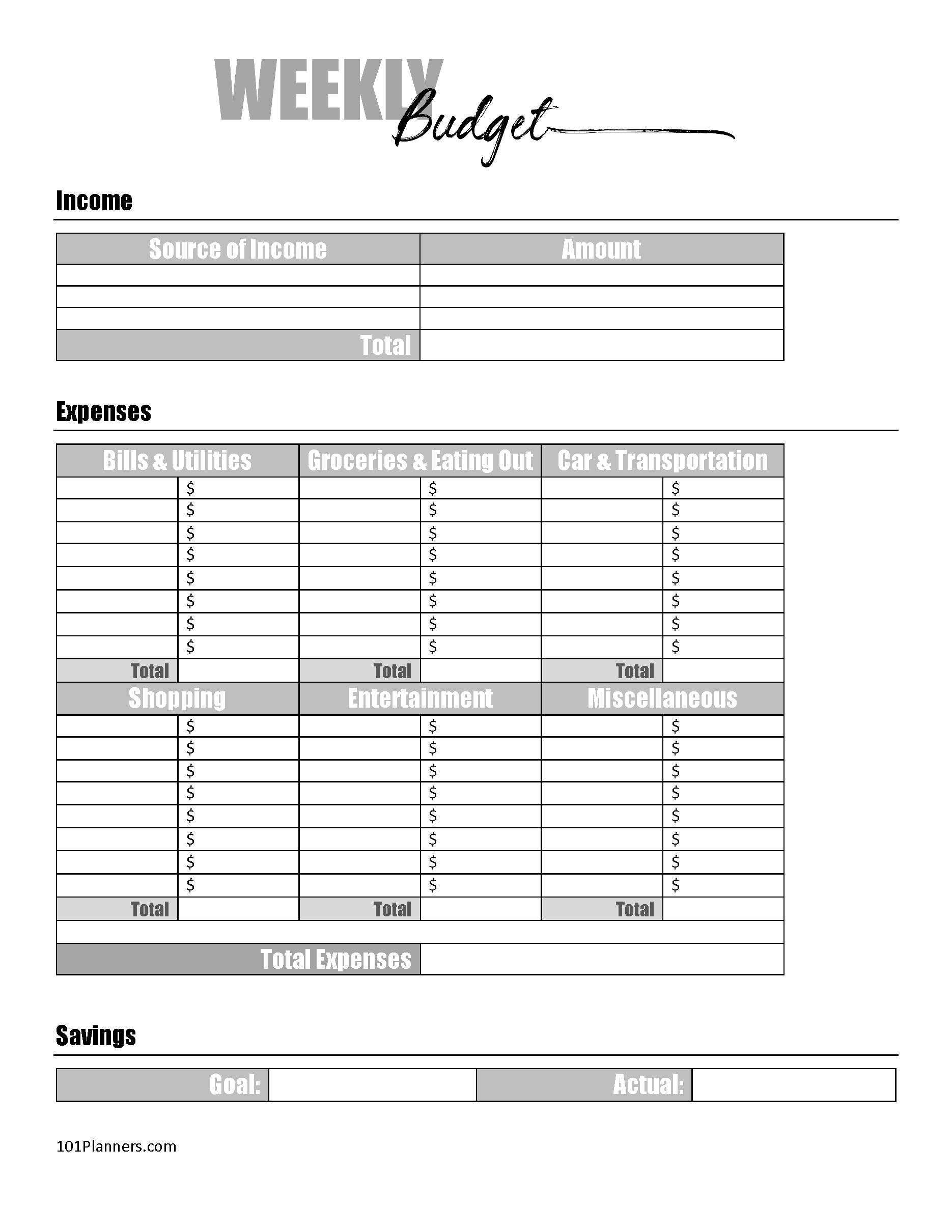 basic budget worksheet printable basic budget worksheet printable