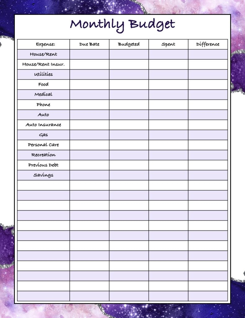 freee detailed printable spending tracker freee detailed printable spending tracker