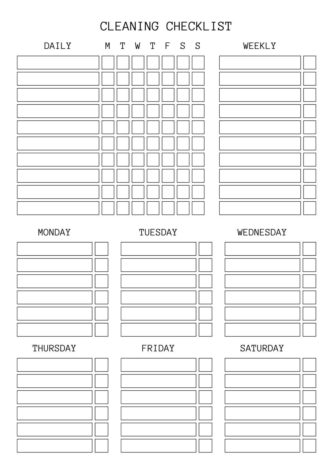 Free Custom Downloadable Checklist Templates Canva