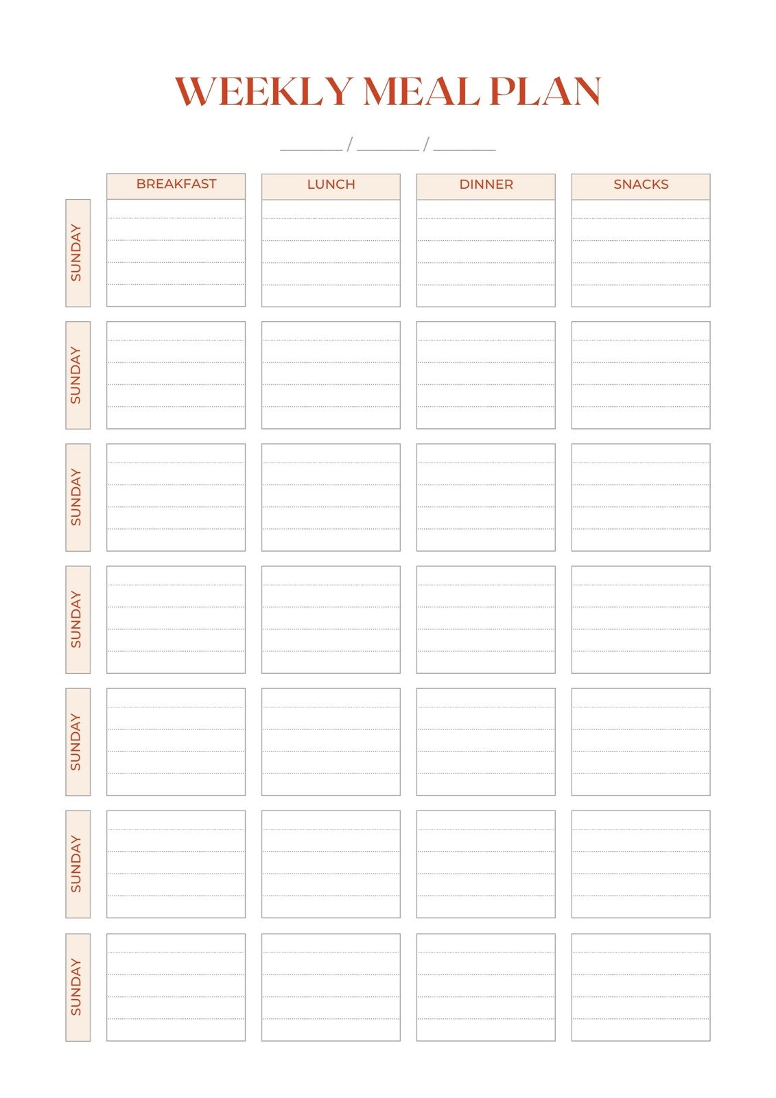 free meal plan printables free meal plan printables