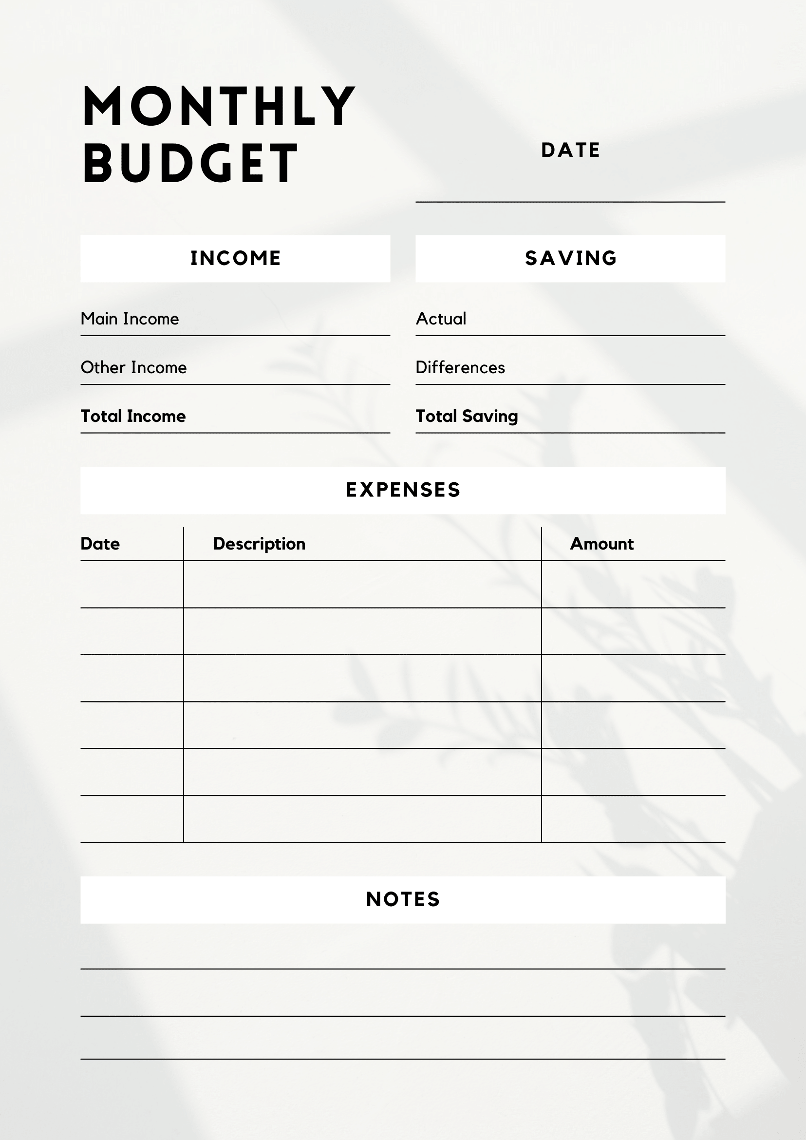 Free Download Printable Monthly Budget Planner PDF Templates Free Download Printable Monthly Budget Planner PDF Templates