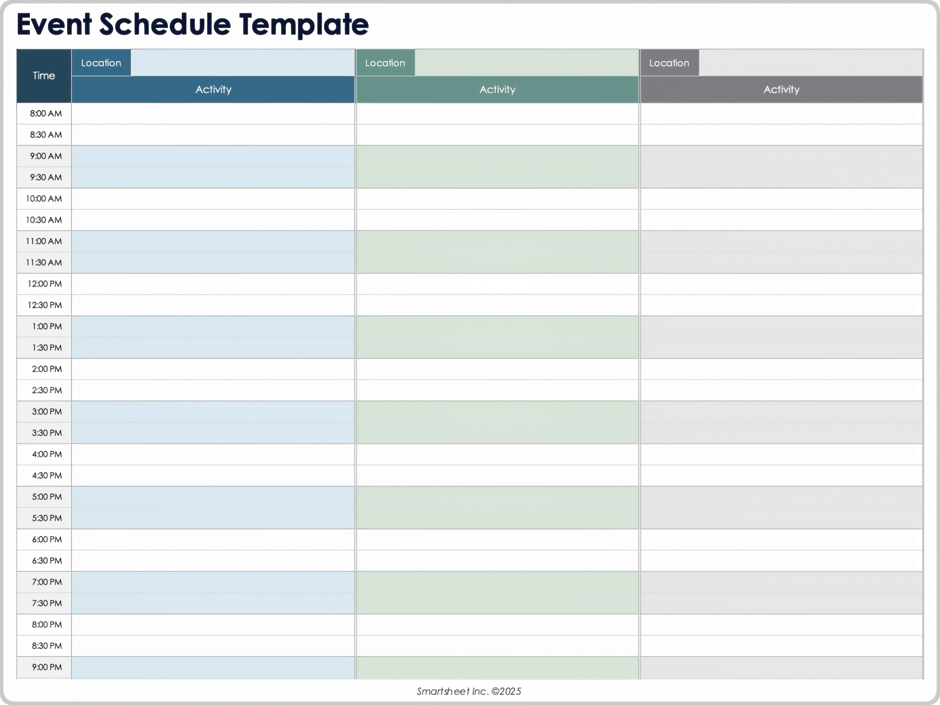 Free Event Planning Templates