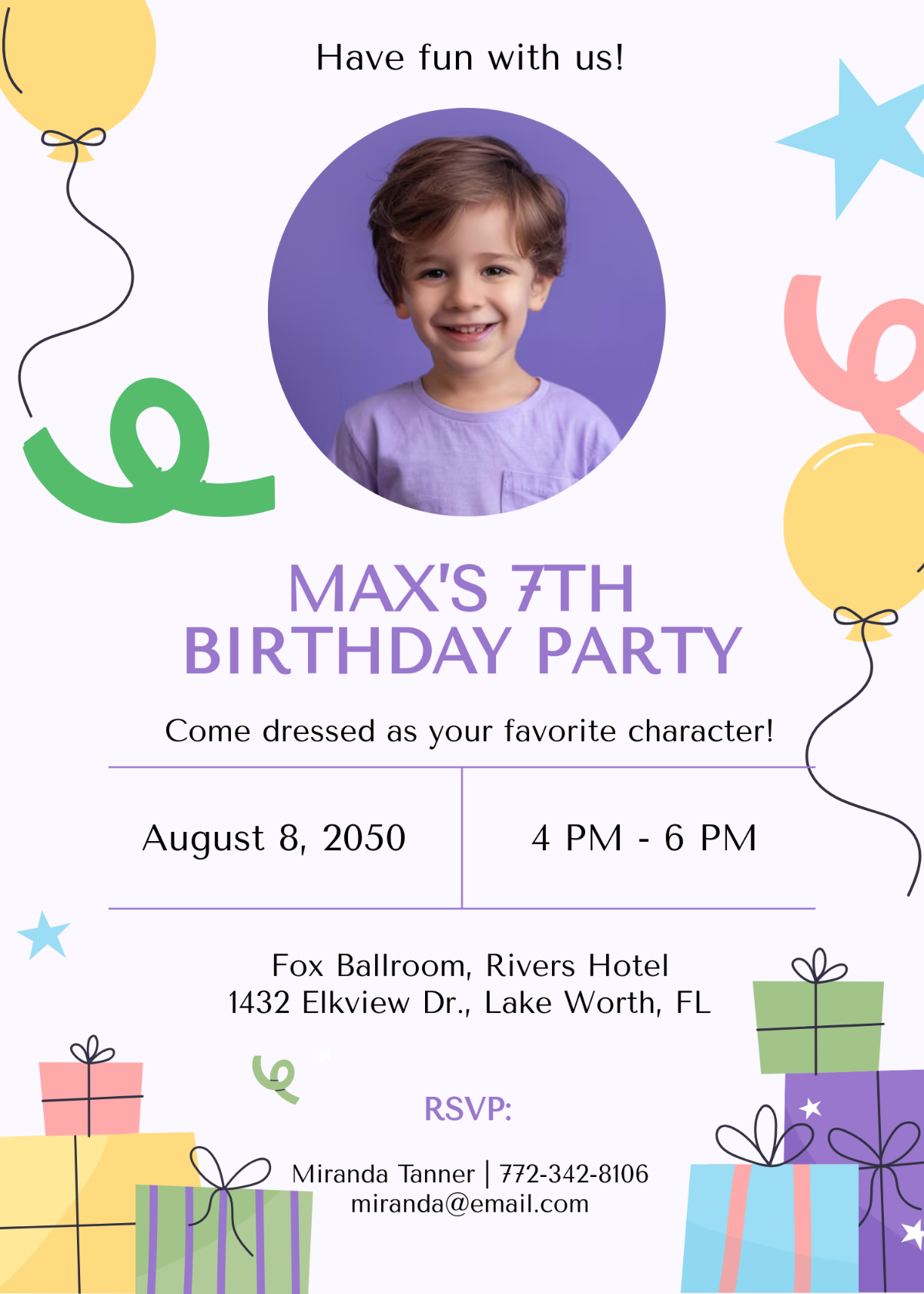 downloadable free printable birthday invitations