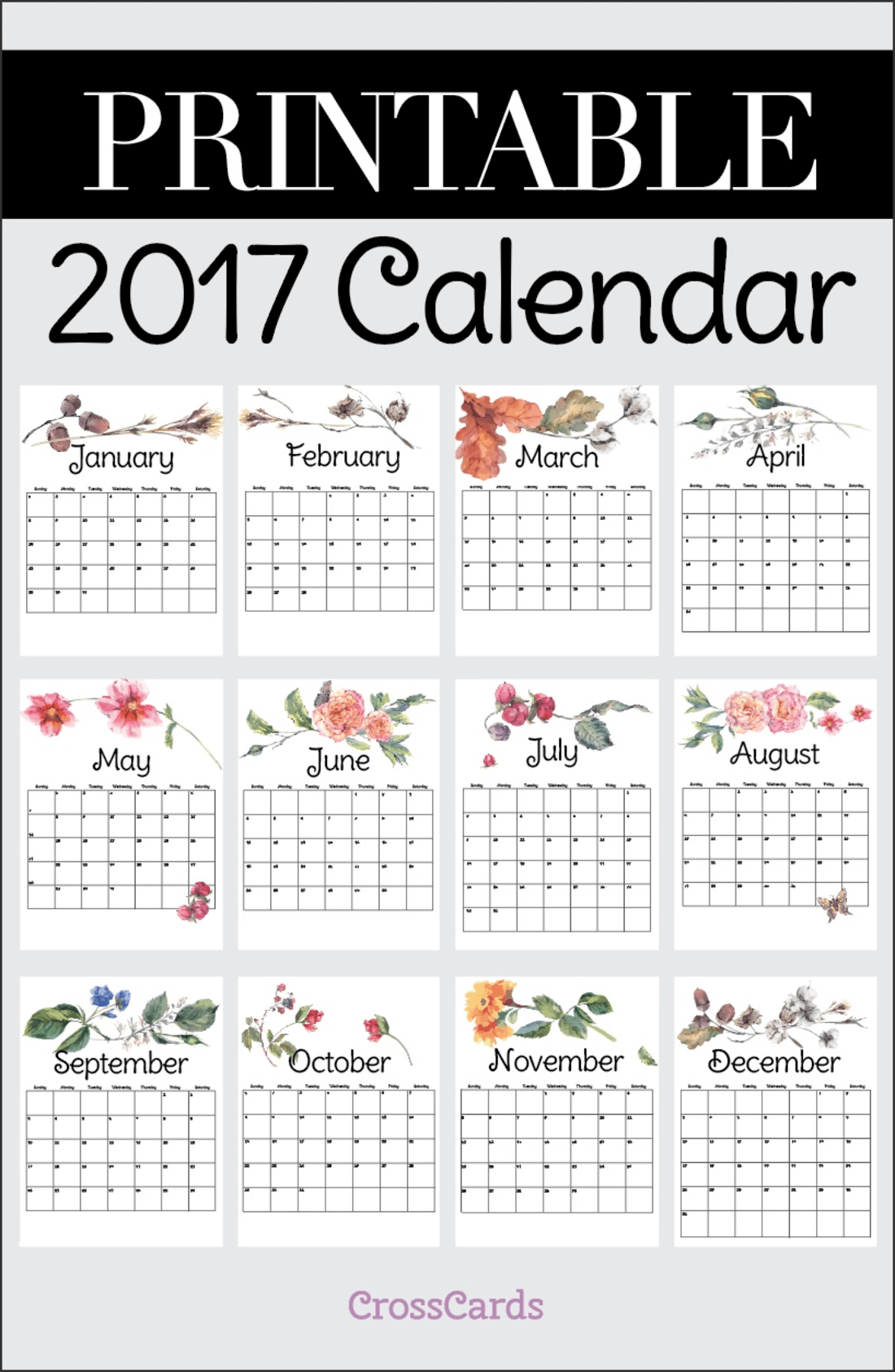 Free Printable 2017 Calendar Printable Download Free Free Printable 2017 Calendar Printable Download Free