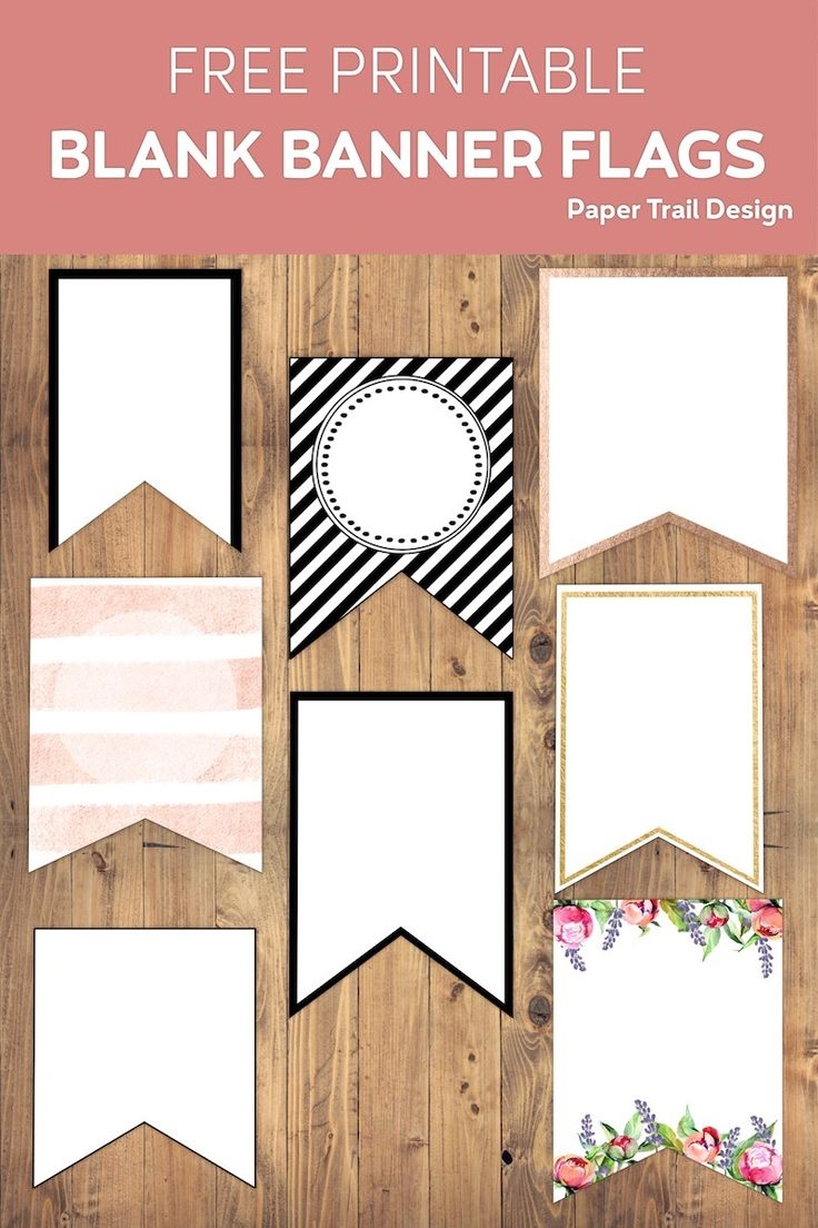 Free Printable Banner Templates Blank Banners Paper Trail Design