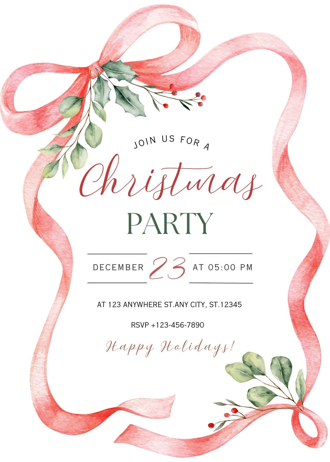 Free Printable Customizable Party Invitation Templates Canva